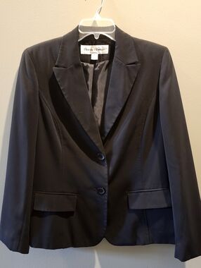 Rena Rowan Black Blazer Women's Jacket Size 10